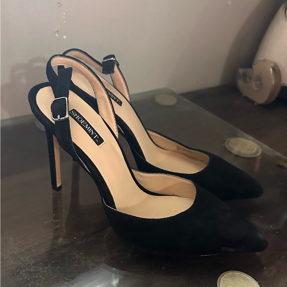 SHOEMINT BLACK SLING BACK NWOT